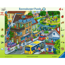 RAVENSBURGER Παζλ 05245 Πράσινη Πόλη-24 Τεμάχια Παζλ Πλαισίου για Παιδιά από 4 Ετών