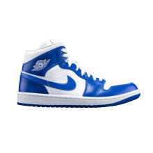 Nike Femme WMNS Air Jordan 1 Mid Chaussures de Basketball, Noir Lune Blanc, 39 EU