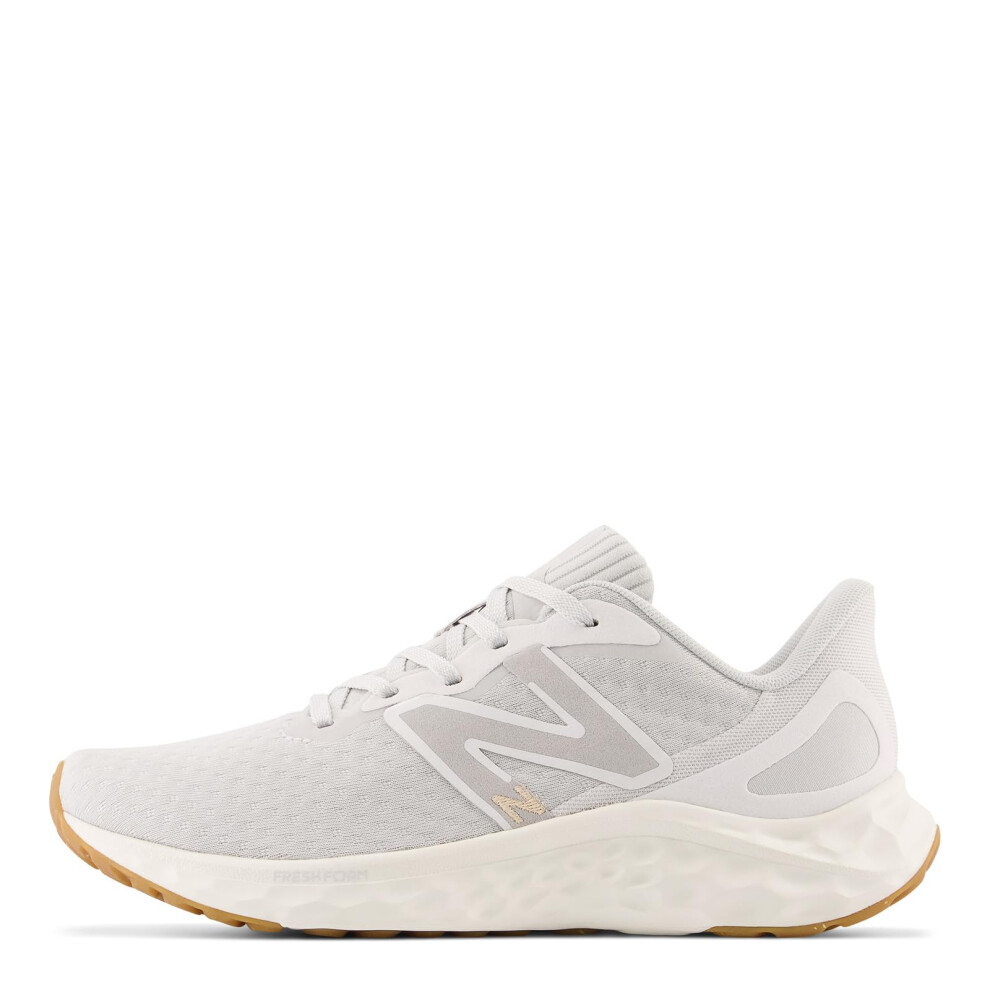 Scarpe Da Corsa New Balance Fresh Foam Arishi V4 Da Donna, Colore Summer Fog/Nimbus Cloud/Oro Chiaro Metallizzato, Larghezza 7,5-image