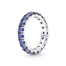 Pandora Ring 190050C02-52 Eternity Brilliant Blue