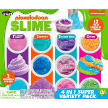 CRA-Z-Art Nickelodeon Pre-Made Slime 4 in 1 Super Variety Pack