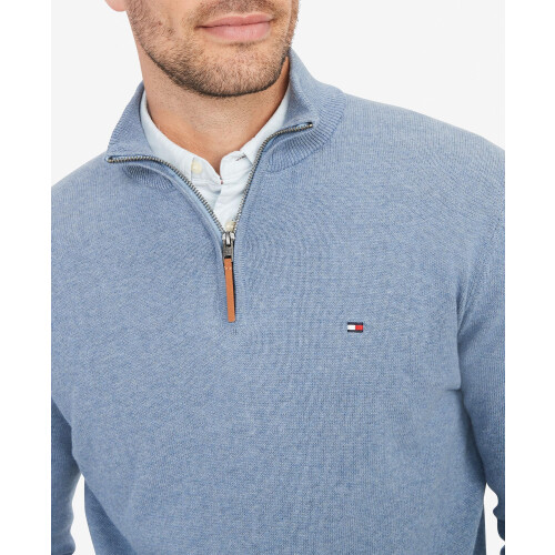 Tommy Hilfiger Felpa Tommy Hilfiger Uomo Big e Tall con Zip 1/4 e Collo Alto 2