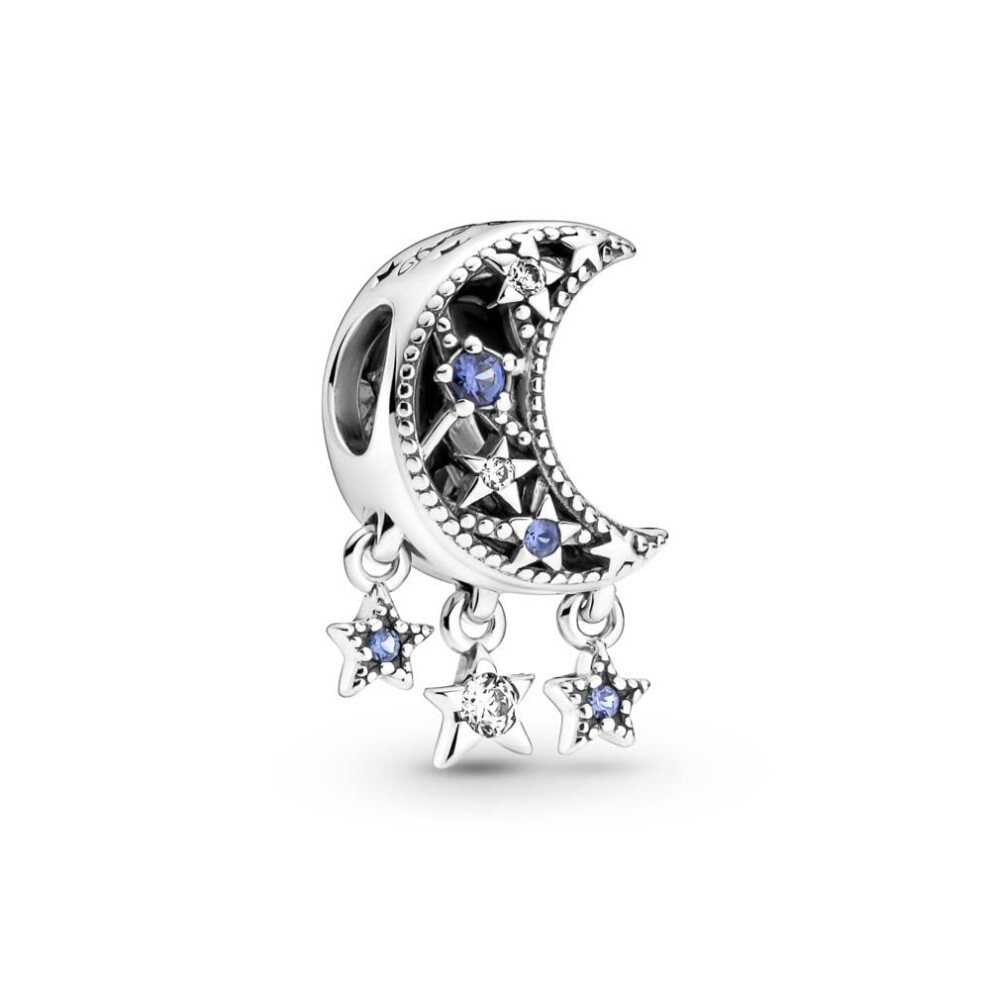Pandora Star & Crescent Moon Charm Bracelet Charm Moments Bracelets - Stunning Women's Jewelry - Gift for Women - Made with Sterling Silver & Cubic Zi