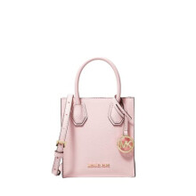 Michael Kors Mercer Extra-Small Pebbled Leather Crossbody Bag (Powder Blush)