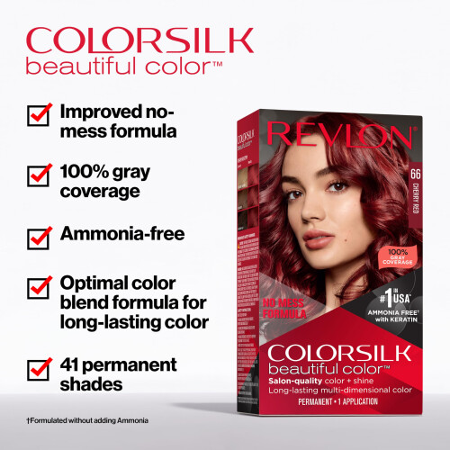 Revlon Revlon ColorSilk Μόνιμο Χρώμα Μαλλιών, Μακράς Διάρκειας με 100% Κάλυψη Γκρίζων 1