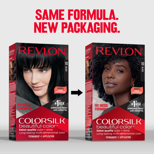 Revlon Revlon ColorSilk Μόνιμο Χρώμα Μαλλιών, Μακράς Διάρκειας Χρώμα & Λάμψη με 100% Κάλυψη Γκρίζων 1
