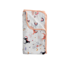 R?d ROVR 100% Organisk bomuld Muslin Baby T?ppe | Multi-lags muslin quilt | Nyf?dt & sm?barn | Bl?d letv?gt | B?rnehave klapvogn | Maskinvask | 3
