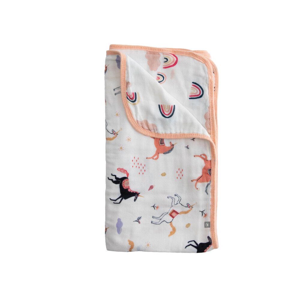 Couverture bébé Red Rovr en mousseline 100 % coton bio | Couette en mousseline multicouche | Nouveau-né et tout-petit | Douce et légère | Pousset