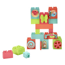 Little Tikes Baby Builders - Explore Together Blocks First Blocks for Babies and Toddlers Boys and Girls Easy to Connect Sensory Play