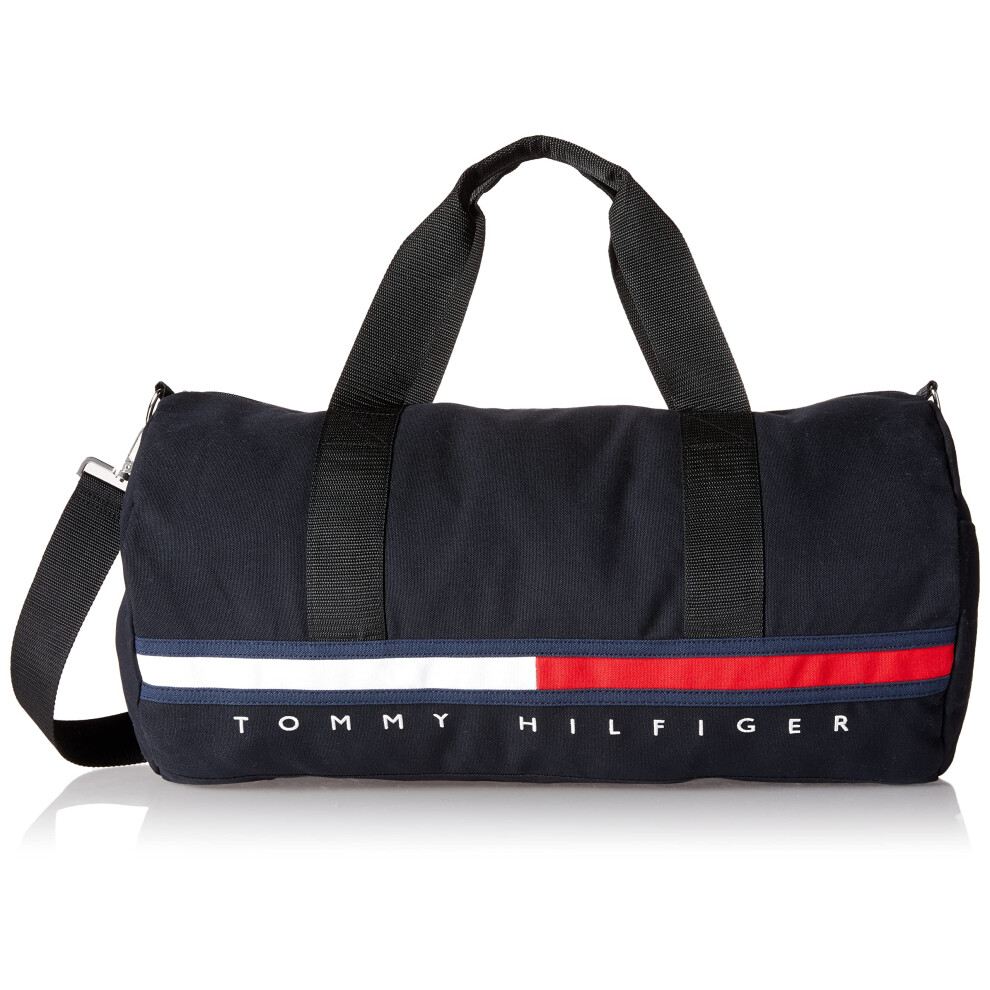 Tommy Hilfiger unisex adult Sporty Tino Duffle Bag  Th Deep Black  One Size US