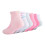 Under Armour Flickor Multipack Kvarter Socker, Rosa Hjärtan, 2-4T US 4