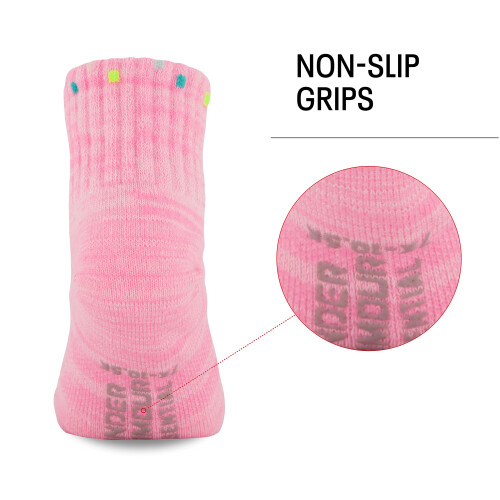 Under Armour Flickor Multipack Kvarter Socker, Rosa Hjärtan, 2-4T US 2