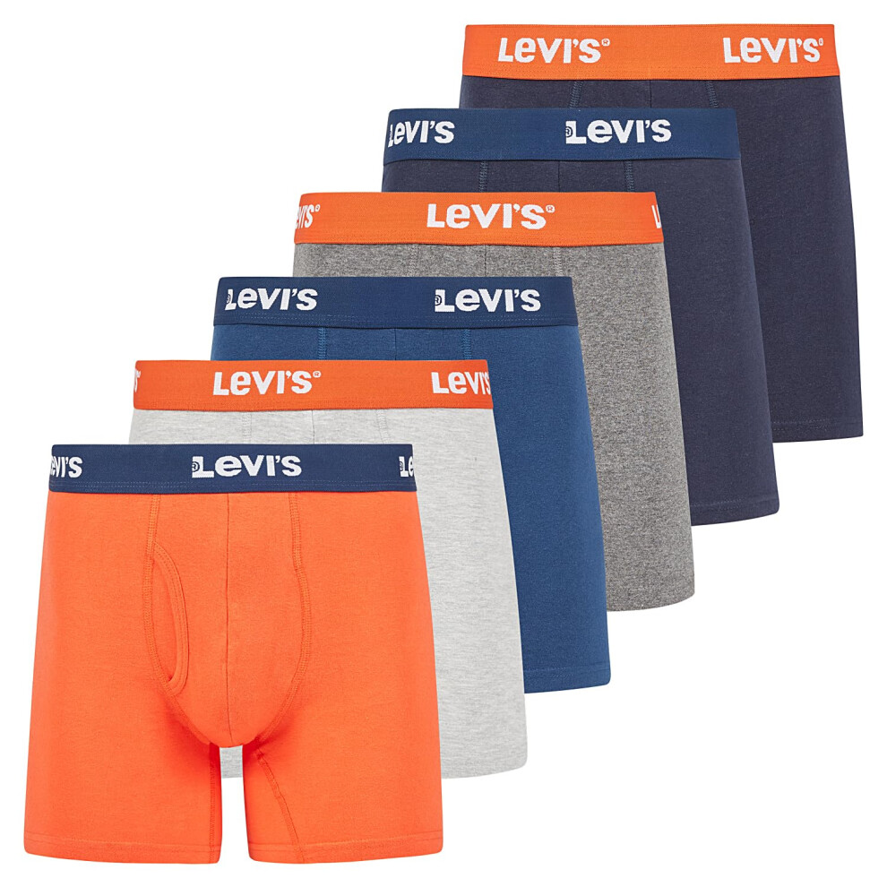 Levi's Mens Boxer Briefs Mens Underwear 6 Pack Breathable Cotton Boxers for Men