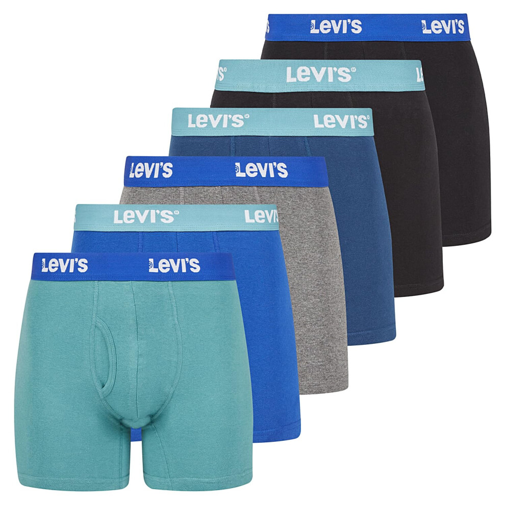 Levi's Mens Boxer Briefs Mens Underwear 6 Pack Breathable Cotton Boxers for Men