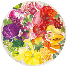Ravensburger Farbkreis: Obst und Gemuse, rundes Puzzle mit 500 Teilen fur Erwachsene und Kinder Einzigartige Softclick-Technologie | Leuchtende