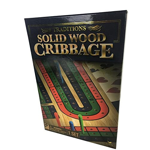 Spin Master Spin Master 6040399 Traditioner Solid Wood Cribbage Board Game