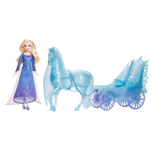 Mattel Disney Frozen Elsa Fashion Doll with Removeable Dress & Shoes Mythical Horse-Like Nokk & Adventure Carriage Inspired by Frozen: Winter Festiv