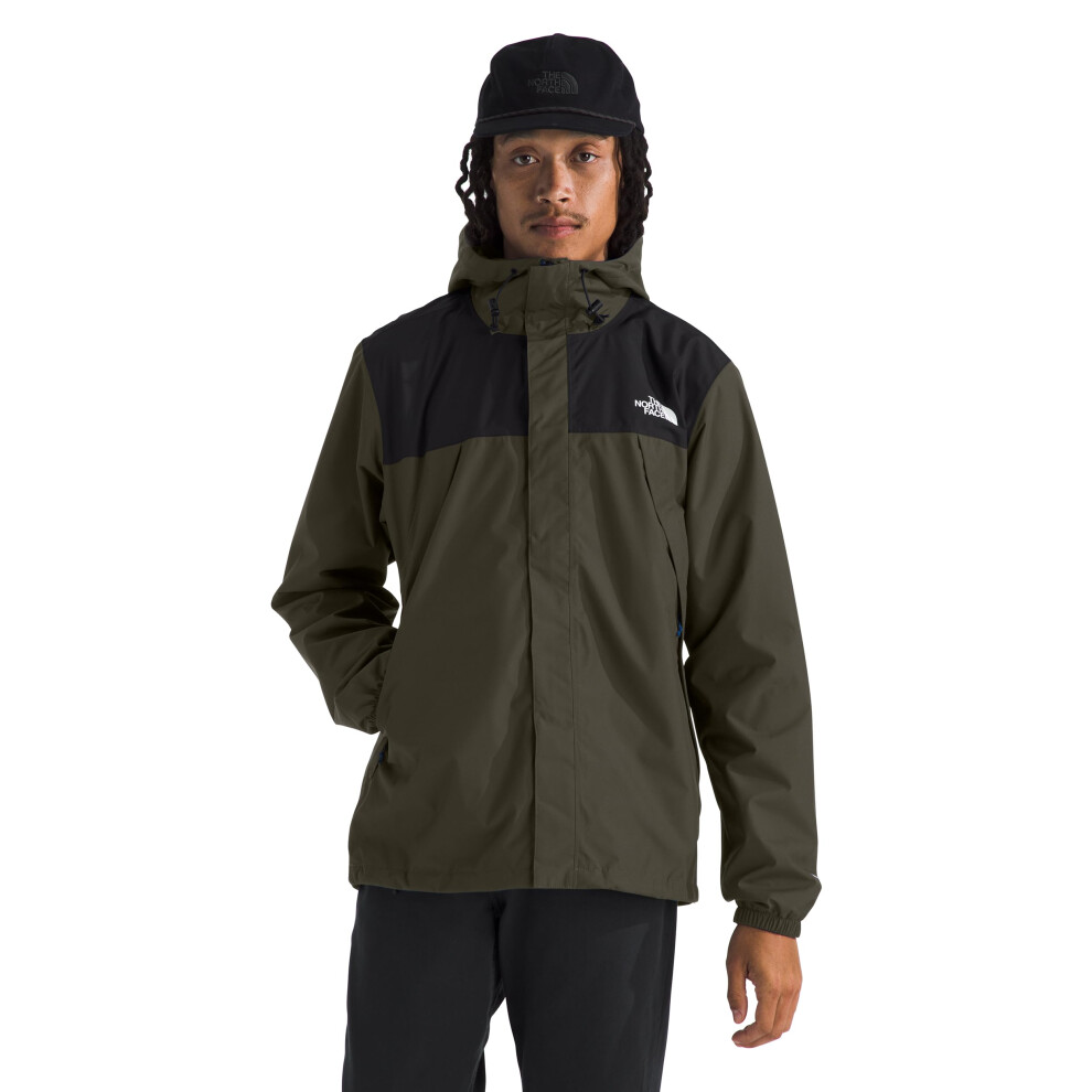 THE NORTH FACE Men's Antora Waterproof Jacket (Standard and Big Size)  New Taupe Green/TNF Black  Large