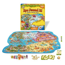 uv! Jeu de socit - engageant le plaisir familial | Paysage de dinosaure color | Jeu de renforcement des comptences | Matriaux certifis FSC
