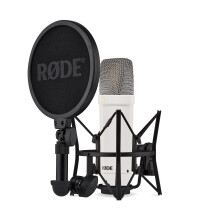 RDE NT1 Signature Series Large-Diaphragm Condenser Microphone with Shock Mount Pop Filter and XLR Cable for Music Production Vocal Recording Stream