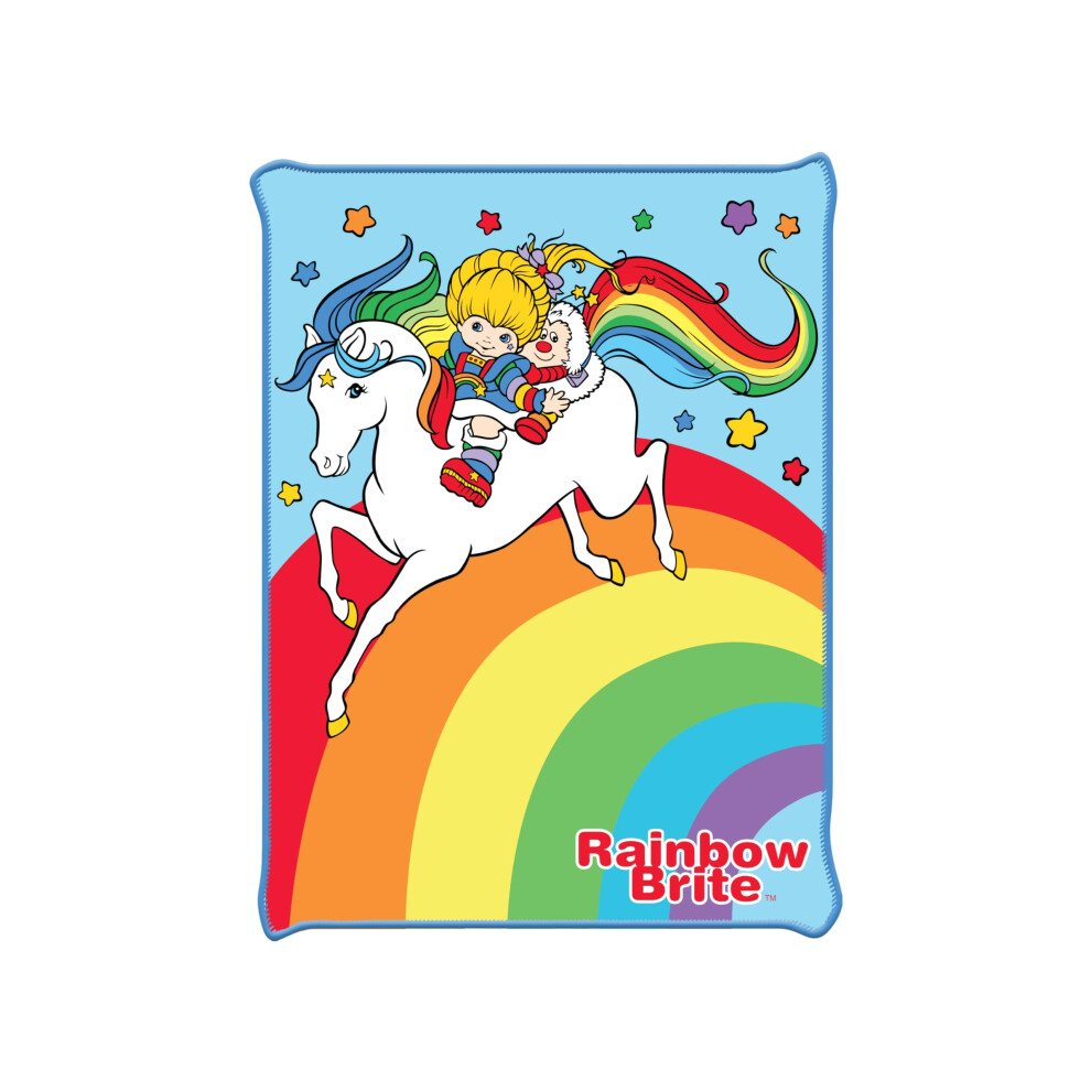 Silver Buffalo Rainbow Brite Mit Starlite Und Twink, 114,3 X 152,4 Cm, Fleece- Berwurf, Weich Und Gem Tlich, 180 G/M-image