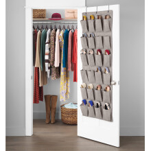 Whitmor Schoen Organizer Voor De Deur - 20 Secties - Zwart Haringbone