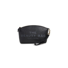 Marc Jacobs la bolsa de belleza de cuero negra