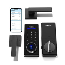 Serratura intelligente Philips con maniglie, set di serratura per porta con ingresso senza chiave, serratura intelligente per porta con maniglie