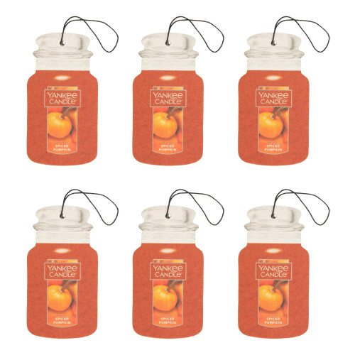 Yankee Candle Yankee Candle Paper Car Jar Abbora temperada (pacote com 6)