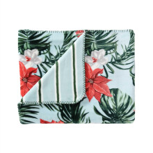 Tommy Bahama - Throw Blanket Ultra Soft Coco Flannel Bedding Island-Inspired Bedding Set Oeko-Tex Certified (Festive Palms Red 50"""" x 70"""")