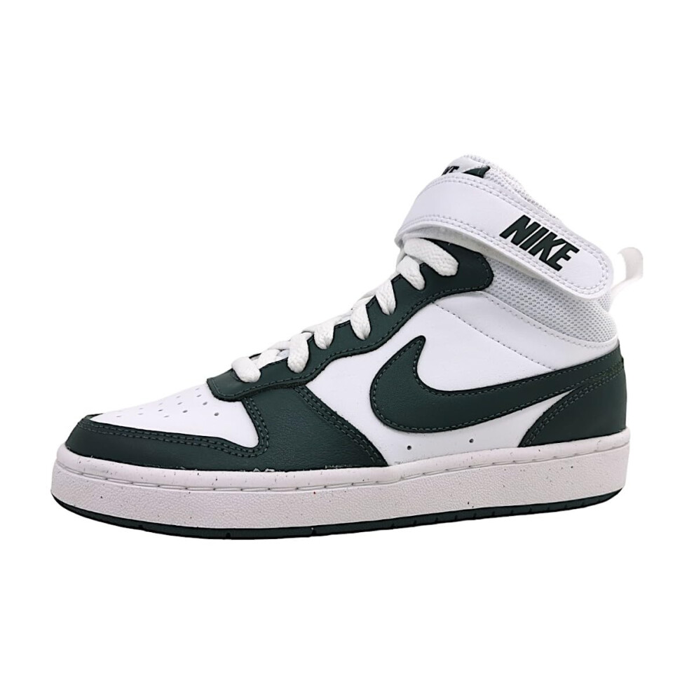 Nike Court Borough Mid 2 Shoes Sneaker  White/Vintage Green  4 US Unisex Big Kid