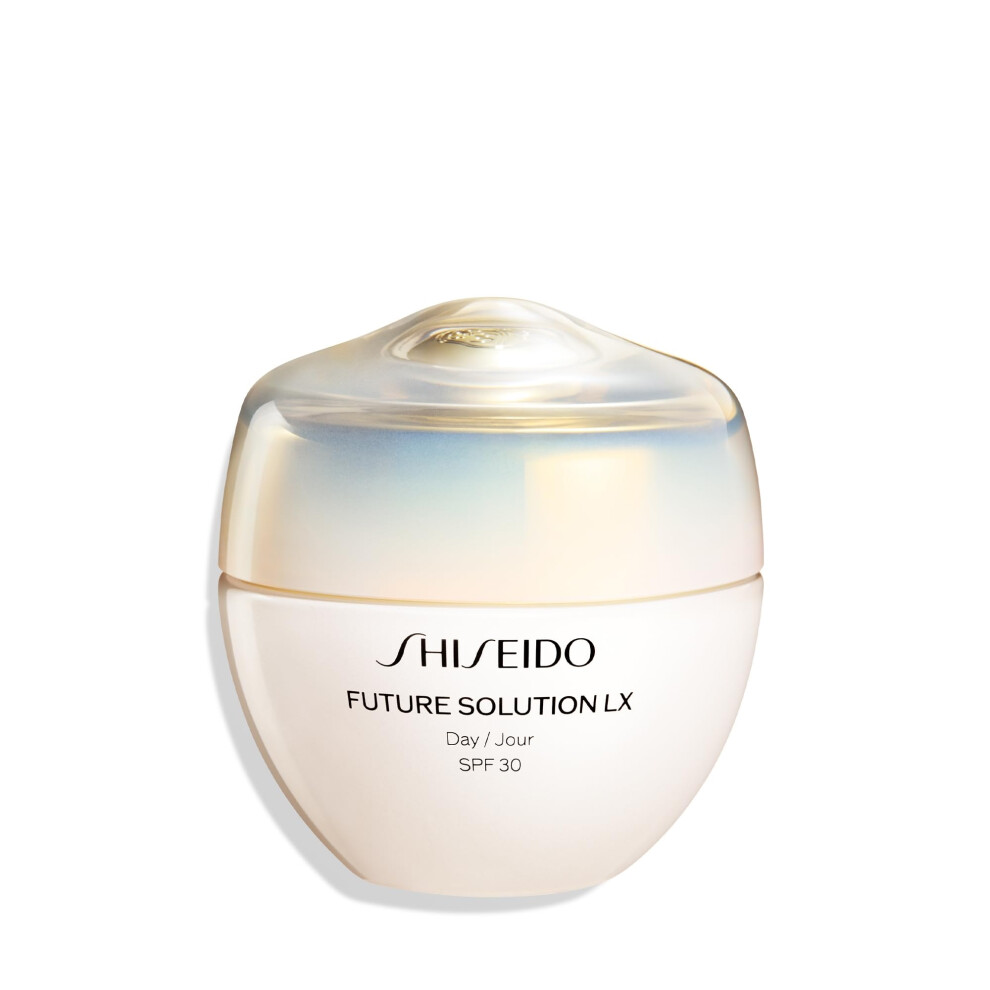 Shiseido Future Solution LX Total Protective Cream SPF 30 - Luxurious Anti-Aging Day Cream with Broad-Spectrum SPF 30 Protection - All Skin Types - No