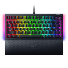 Razer Blackwidow V4 75% Mechanische Gaming -Tastatur: Hot -swappbares Design - kompakt und langlebig - orangefarbene Taktilschalter - Chroma RGB