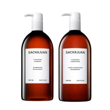 Shampoo e balsamo per ispessimento Sachajuan | Seta oceanica e tecnologia di ispessimento per volume | Vegan e Paraben Free | Set di 2 (33,5 once)