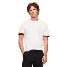 T-shirt à manches courtes en coton avec drapeau Tommy Hilfiger