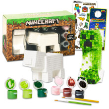 Minecraft Måla Dina Egna Figurer Set - Bundle med DIY Målarsats