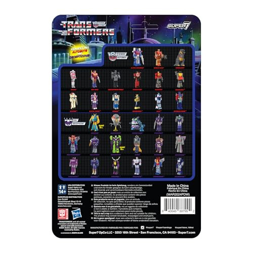 Super7 Transformers Reaction Figures Wave 08 - Arcee (Rosa e Laranja) Figura de Ação 2