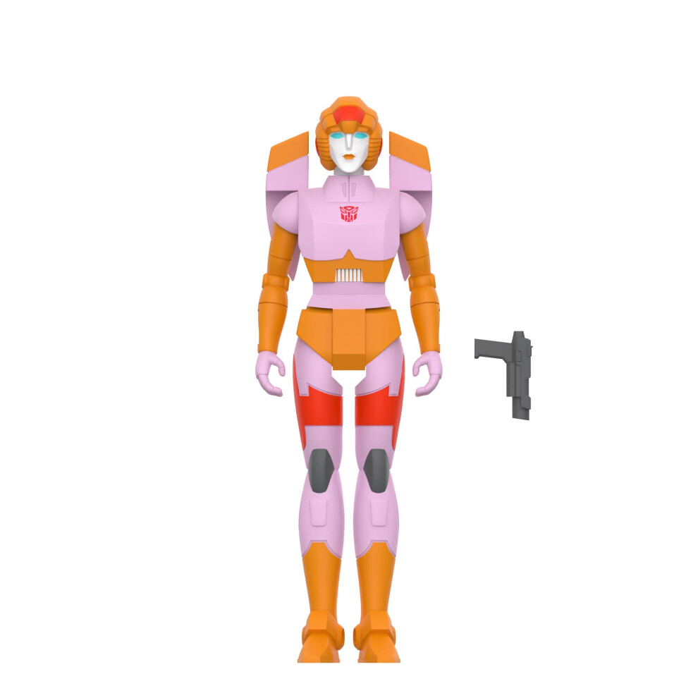 Photos - Action Figures / Transformers Super7 Transformers Reaction Figures Wave 08 - Arcee Action Figure RE-TRAN-08799(Pink & Orange)