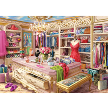 Ravensburger The Coveted Closet 1000 Piece Jigsaw Puzzle | Boutique Wardrobe Experience by Wigwam Studios | Perfect Interlocking Fit | Eco-Friendly Ma