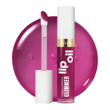 REVLON Super Lustrous Glimmer Lip Oil Hydratacn    a t   novan    leskl    olej na pery vyroben    s rastlinn   m skvalanom 006 Plum Pop 0,13 fl oz
