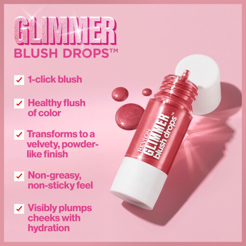 Revlon Glimmer Blush Drops, 101 Coralicious 2