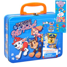 Paw Patrol Kleur- en Activiteitendoos voor Kinderen, Rompvrije Creatieve Set met Stickers, Stiften, Schetsblok, Boekenlegger