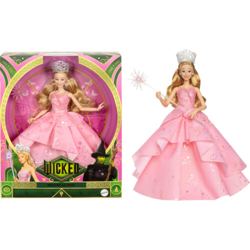 Mattel Boneca de Moda Glinda Deluxe da Mattel Universal Wicked com Acessórios