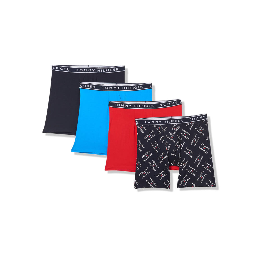 Tommy Hilfiger Men's Cotton Stretch 4-Pack Boxer Brief