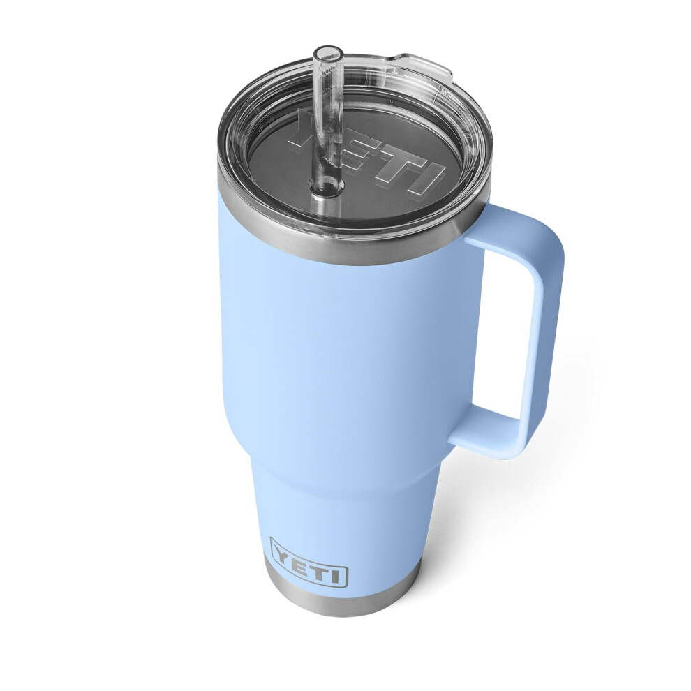 Photos - Travel Accessory Yeti Rambler 42 oz Straw Mug Vacuum Insulated Stainless Steel Big Sky Blue Blue 21071504659 