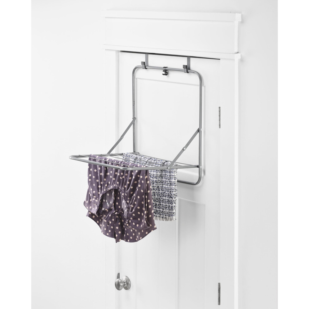 Whitmor Over The Door Drying Rack - Grey