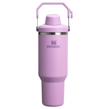 Stanley IceFlow 2.0 Fast Flow Tumbler mit Griff 40 oz | Aufdrehbarer, abgewinkelter Auslaufdeckel | Auslaufsichere Wasserflasche | Isolierter Edelsta