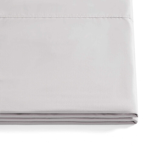 Tommy Hilfiger Tommy Hilfiger - Conjunto de lenis de algodo percal com fronha combinando Crisp & Cool Solid Home Essentials (Grey Twin) 2