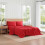 Tommy Hilfiger Tommy Hilfiger - Conjunto de lenis de algodo percal com fronhas combinando Crisp & Cool Solid Home Essentials (Red Queen) 2