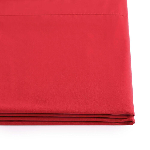 Tommy Hilfiger Tommy Hilfiger - Conjunto de lenis de algodo percal com fronhas combinando Crisp & Cool Solid Home Essentials (Red Queen) 2